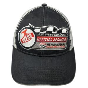 SMI Properties Baseball Cap Black One Size NHMS Racing Mesh Back Strapback Hat